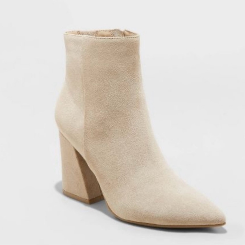 Chic Beige Ankle Booties